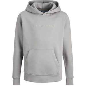 JACK & JONES Jjestar Jj Sweatshirt Hood Noos Jnr Sweatshirt met capuchon voor jongens, Ultimate Grey