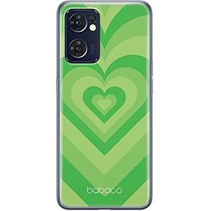 BABACO ERT Group Telefoonhoesje voor Oppo RENO 7 5G, origineel en officieel gelicentieerd motief Hearts 007, perfect aangepast aan de vorm van de mobiele telefoon, TPU-hoes