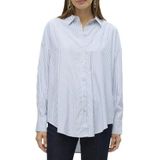 Vmnora Ls WVN Ga Noos Oversized T-shirt, stralend wit, XS, Helder wit, XS