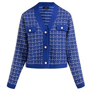 SIDONA Cardigan pour femme, bleu foncé, XS-S