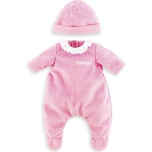 Corolle - Roze pyjama en muts, kleding, voor poppen 30 cm, vanaf 18 maanden, 9000110620