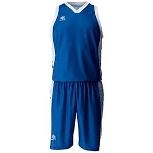 Luanvi Basketbalset Magisch T-shirt, mouwloos, uniseks, blauw-bco, XL, blauw - bco