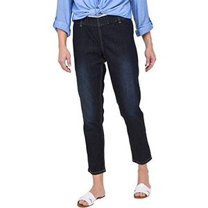 Ulla Popken Femme Grandes tailles Jegging cigarette long stretch confortable bleu foncé 23 698055 94-23