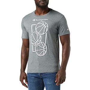Champion Graphic Shop Basket T-shirt voor heren, Donkergrafiet mengsel