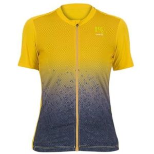 KARPOS T-shirt en jersey Verve Evo W pour femme, Citron curry/bleu ombré, XS