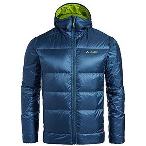 VAUDE Kabru jas met capuchon voor heren, donsjas van natuurlijk dons, voor bergsport, # licht # comprimeerbaar # milieuvriendelijk geproduceerd, diep water