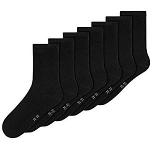 Name It Nknsock 7p Solid Noos uniseks sokken, zwart.