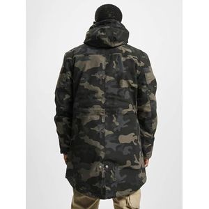 Brandit Marsh Lake Teddyparka winterjas Dark Camo XL 80% polyester, 20% wol Basics, donkercamo, XL, Darkcamo