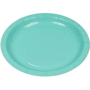 Générique 10 ronde borden, biologisch karton, diameter 20 cm, blauw/groen