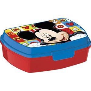 ALMACENESADAN, 0434 Sandwichera Rechthoekig Disney Mickey Mouse, 15 x 10 x 5,5 cm