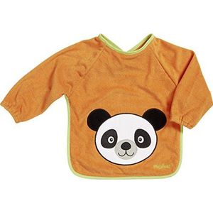 Playshoes 507136 Unisex baby lange mouwen slabbetje 39 - oranje, één maat (1 verpakking)