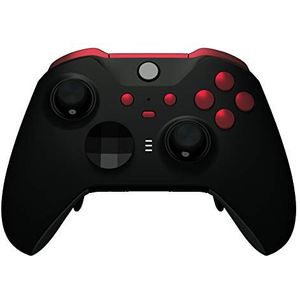 eXtremeRate Vervangingsknop voor Xbox One Elite Series 2 Controller, Trigger LB RB LT RT Bumpers ABXY Start Back Sync Buttons Aangepast voor Xbox One Elite V2 Controller Model 1797, Scarlet Red