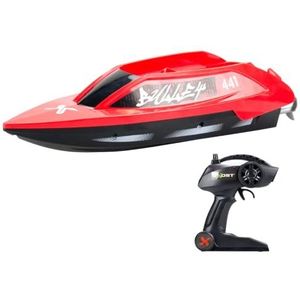 Exost Rocketwave 2,4 GHz op afstand bestuurbare boot, rood, oplaadbare batterij, speelgoed voor kinderen van 5,6,7,8,9,10 jaar