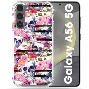 Cokitec Versterkte hoes voor Samsung Galaxy A56 5G doodshoofd patroon