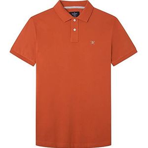 Hackett London Enges Logo Shirt Polo heren, Sequoia (Redwood), S, Sequoia (Redwood)