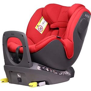 AVOVA Sperber-Fix i-Size autostoel 360° draaibaar hoogte 40-105 cm ca. 20 kg groep 0+/1 ISOFIX veiligheidsnorm R-129 i-size, esdoornrood