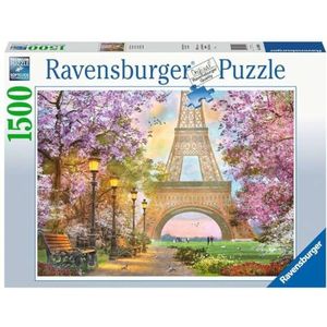 Ravensburger - Puzzel voor volwassenen - puzzel 1500 p - liefde in Parijs - 16000