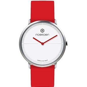 NOERDEN LIFE2 - Siliconen - hybride smartwatch - 38 mm, rood, 38 mm