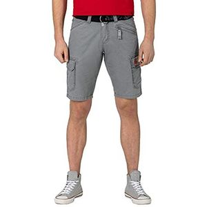 Timezone Regular Rykertz herenshorts, Clear Grey