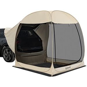 EighteenTek Autotent voor SUV, camping, outdoor, reizen, slaapkamerschuur, kamerschuur, mesh-wandbevestiging, niet waterdicht, 2,1 x 2,1 x 2,1 m