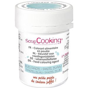 SCRAP COOKING - Kunstmatige kleurstof in poederblauw pastelblauw 5 g - professioneel gebakingrediënt voor taarten, crèmes, voorgerechten, macarons, koekjes - Gemaakt in Frankrijk - 4052