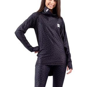 Eivy Icecold Yogatop voor dames, luipaard, zwart, XXL, luipaardpatroon, zwart, XXL, Zwart luipaardpatroon