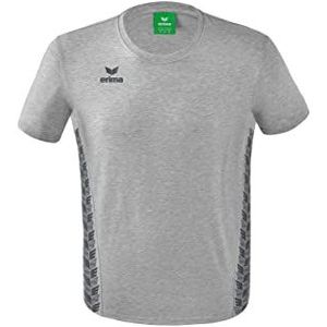Erima Essential Team Sport T-shirt voor heren, lichtgrijs gemêleerd/lichtgrijs