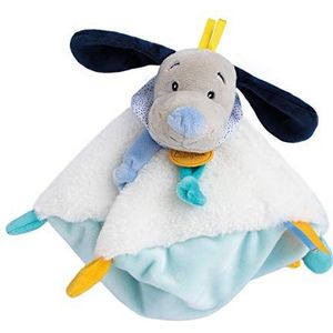 BABY NAT ' BN0448 knuffeldier voor honden, 24 cm, wit/blauw