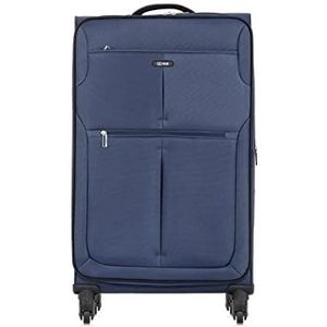 OCHNIK Koffer | Softcase | Materiaal: Nylon | Model: WALNY-0030 | Hoge kwaliteit, marineblauw, Large, Koffer