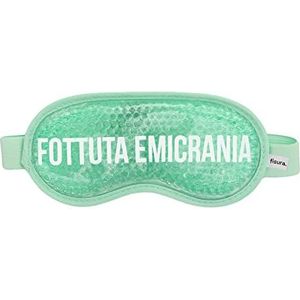 FISURA - Koude gel oogmasker ""F*ttuta Emicrania"". Migraine Herbruikbaar koud oogmasker. Gelmasker voor gezwollen ogen en donkere kringen.