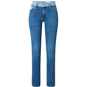 s.Oliver Lange broek met bootcut voor dames, donkerblauw.