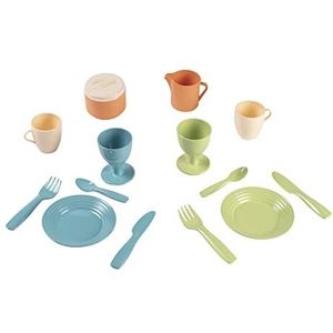 Smoby - Little Green - Dinette - 14 accessoires - Biobased plastic - Vanaf 18 maanden - Gemaakt in Frankrijk - 140606 Veelkleurig