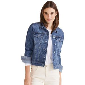 Street One A212092 Jeansjack voor dames, Indigo Random Wash