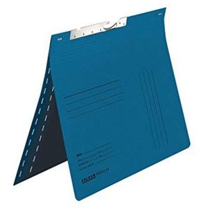 Falken Originele hangmappen 25 stuks Made in Germany van gerecycled karton dubbele vouw met bedrijfsbeheersing, administratie en perforatie DIN A4 blauw