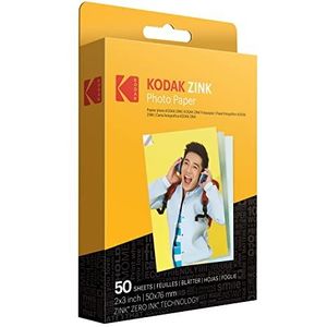 Kodak ZINK fotopapier, zelfklevend, 5 cm x 8 cm, Kodak (50 vellen), compatibel met Kodak Printomatic instant camera