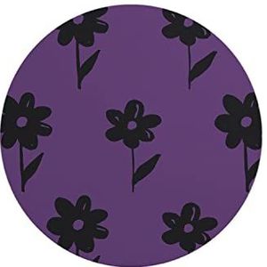 Questo Casa, Ronde muismat met antislip onderkant voor kantoor en thuis, diameter 22 cm