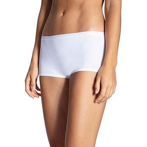 CALIDA Natural Comfort Boxer (1 stuk) dames, wit (wit 001), S, Wit (Weiss 001)