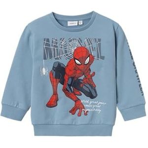 NAME IT Nmmasist Spider Nreg Sweat Bru Mar Trainingspak voor jongens (1 stuk), Mountain Spring