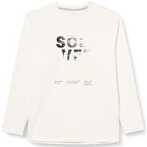 s.Oliver T-shirt à manches longues pour homme avec étiquette imprimée, 01D1, 5XL
