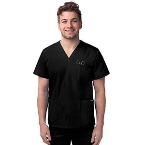Sivvan S8304 dames Medical Scrubs Shirt, Schwarz, XXL