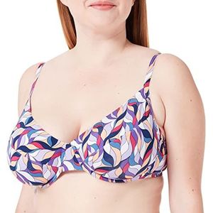 LOVABLE Soutien-gorge armatures Printed Shiny Micro Bikini, imprimé multicolore, 38D pour femme, Impression multicolore, 38