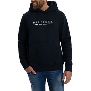 Tommy Hilfiger Hilfiger New York Sweatshirt met capuchon voor heren, Desert Sky