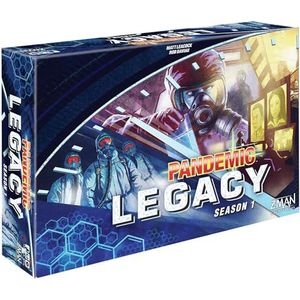 Z-Man Games, Pandemic Legacy Season 1 Blue Edition, Board Game, leeftijd 13+, voor 2 tot 4 spelers, 60 minuten speeltijd