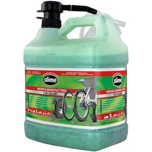 Slime 10153SL fietsbeschermingsmiddel met pomp, preventie en reparatie, geschikt voor alle fietsen, fles van 3,78 liter