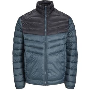 JACK & JONES Jjesprint Puffer Collar Noos Pls Gewatteerde jas voor heren (1 stuk), Magisch bos/detail: zwarte blokkering