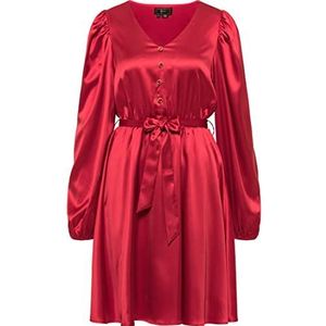 threezy Damesjurk 19220141-TH01, rood, maat XS, jurk, XS, Jurk, XS