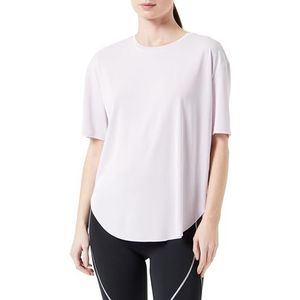 Dagi T-shirt à manches longues et col en U pour femme, Violet clair., XS