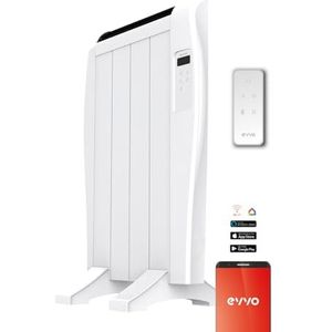 EVVO C4 thermische zender wit, 600 W, 4 elementen, wifi, afstandsbediening, timer (4 elementen)