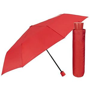 Mini-paraplu voor dames, ultralicht, compact, 236 g, rood