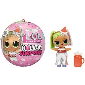LOL Surprise Holiday Surprise Miss Merry pop in gelimiteerde editie, tot om te verzamelen over het thema van de feestdagen met 8 verrassingen, verpakking in bolvorm, voor meisjes en jongens vanaf 3